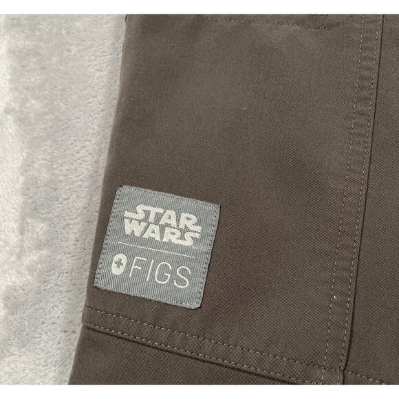 Figs Pants Small Brown Star Wars Mandalorian Grogu Joggers Cargo Medical Nurse - Picture 9 of 14